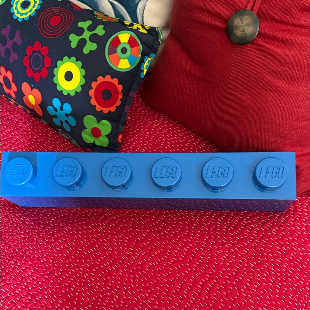 LEGO Bright Blue Storage Brick shelf